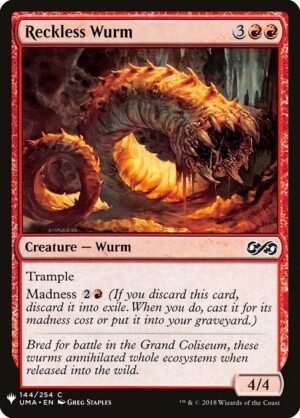 Reckless Wurm<br /><span class="collector-number">Collector No. UMA-144</span>