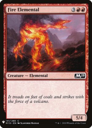 Fire Elemental<br /><span class="collector-number">Collector No. M19-141</span>