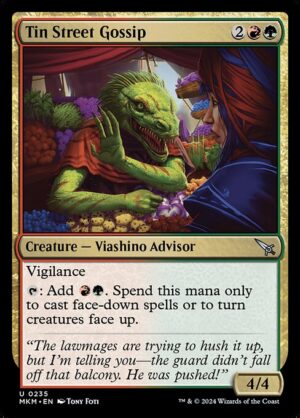 Tin Street Gossip - Foil<br /><span class="collector-number">Collector No. 235</span>