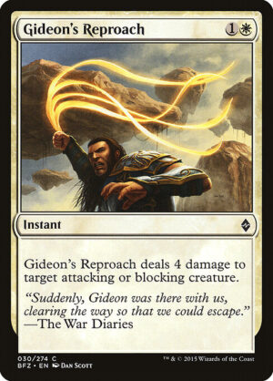 Gideon's Reproach - Foil<br /><span class="collector-number">Collector No. 30</span>