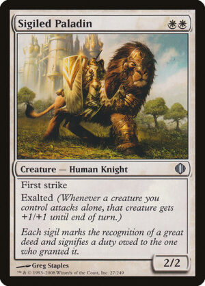 Sigiled Paladin<br /><span class="collector-number">Collector No. 27</span>