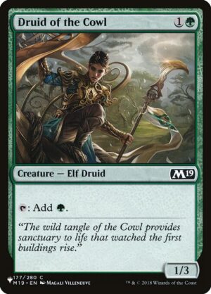Druid of the Cowl<br /><span class="collector-number">Collector No. M19-177</span>