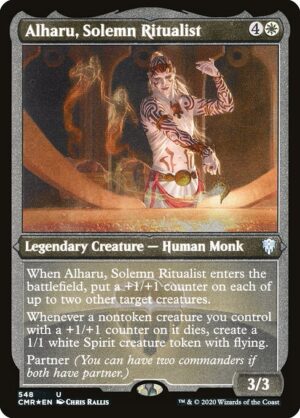 Alharu, Solemn Ritualist - Etched<br /><span class="collector-number">Collector No. 548</span>