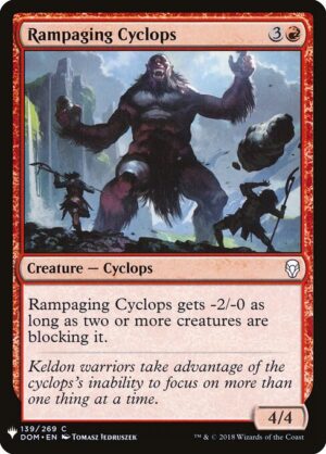 Rampaging Cyclops<br /><span class="collector-number">Collector No. DOM-139</span>