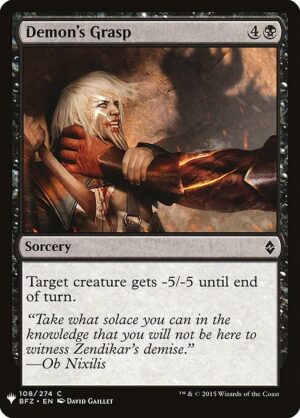 Demon's Grasp<br /><span class="collector-number">Collector No. BFZ-108</span>