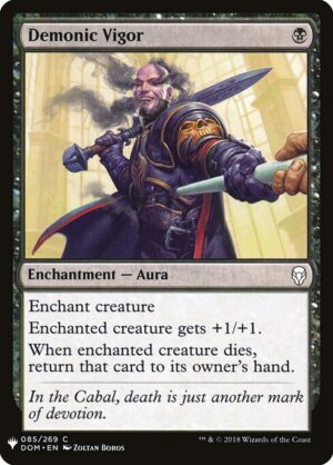 Demonic Vigor<br /><span class="collector-number">Collector No. DOM-85</span>
