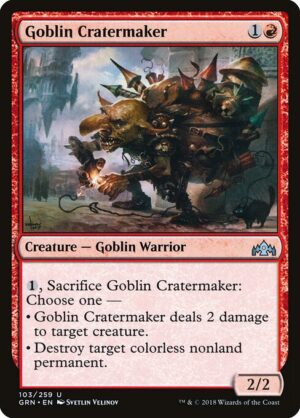 Goblin Cratermaker - Foil<br /><span class="collector-number">Collector No. 103</span>