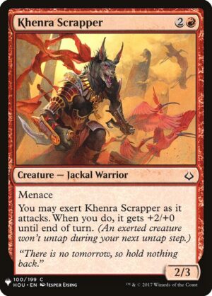 Khenra Scrapper<br /><span class="collector-number">Collector No. HOU-100</span>