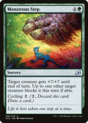 Monstrous Step - Foil<br /><span class="collector-number">Collector No. 166</span>