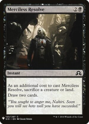 Merciless Resolve<br /><span class="collector-number">Collector No. SOI-123</span>