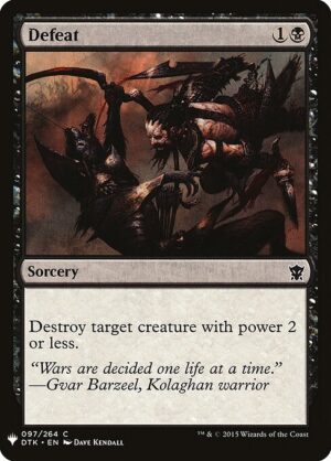 Defeat<br /><span class="collector-number">Collector No. DTK-97</span>
