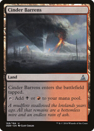 Cinder Barrens - Foil<br /><span class="collector-number">Collector No. 168</span>