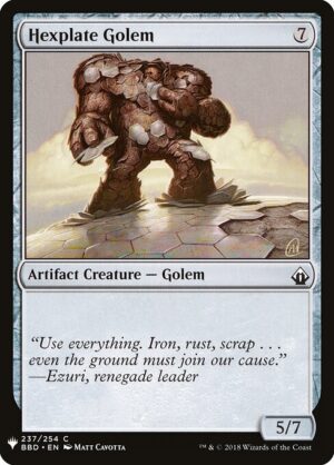 Hexplate Golem<br /><span class="collector-number">Collector No. BBD-237</span>