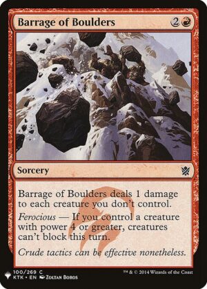 Barrage of Boulders<br /><span class="collector-number">Collector No. KTK-100</span>