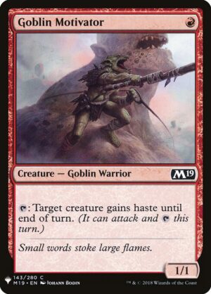 Goblin Motivator<br /><span class="collector-number">Collector No. M19-143</span>