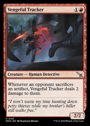 Vengeful Tracker - Foil<br /><span class="collector-number">Collector No. 147</span>