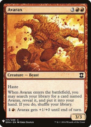 Avarax<br /><span class="collector-number">Collector No. EMA-117</span>