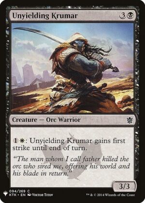 Unyielding Krumar<br /><span class="collector-number">Collector No. KTK-94</span>