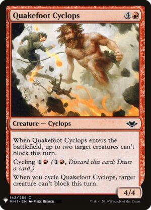 Quakefoot Cyclops<br /><span class="collector-number">Collector No. MH1-142</span>