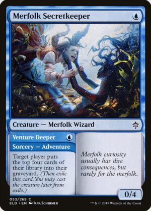 Merfolk Secretkeeper // Venture Deeper - Foil<br /><span class="collector-number">Collector No. 53</span>