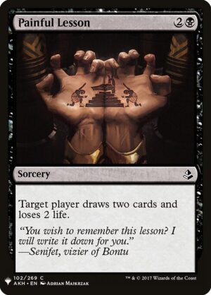 Painful Lesson<br /><span class="collector-number">Collector No. AKH-102</span>