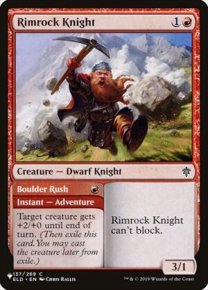 Rimrock Knight // Boulder Rush<br /><span class="collector-number">Collector No. ELD-137</span>