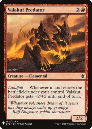 Valakut Predator<br /><span class="collector-number">Collector No. BFZ-160</span>