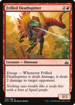 Frilled Deathspitter - Foil<br /><span class="collector-number">Collector No. 104</span>
