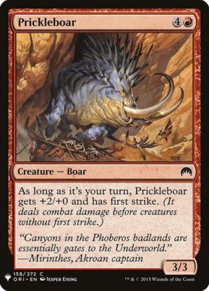 Prickleboar<br /><span class="collector-number">Collector No. ORI-158</span>