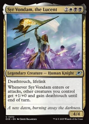 Syr Vondam, the Lucent - Foil<br /><span class="collector-number">Collector No. 232</span>