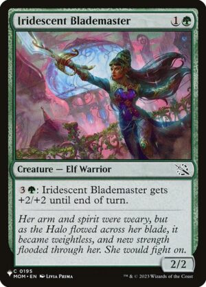 Iridescent Blademaster<br /><span class="collector-number">Collector No. MOM-195</span>