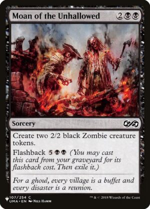 Moan of the Unhallowed<br /><span class="collector-number">Collector No. UMA-107</span>