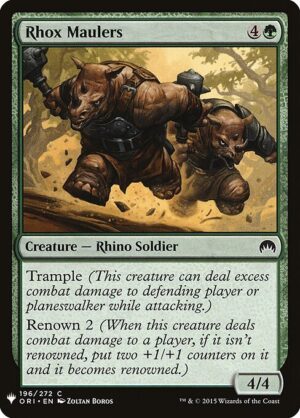 Rhox Maulers<br /><span class="collector-number">Collector No. ORI-196</span>