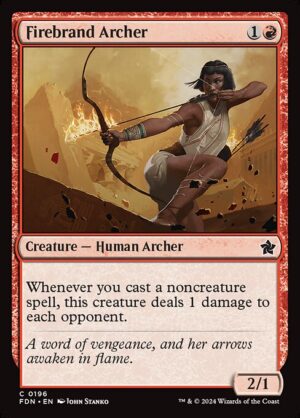 Firebrand Archer - Foil<br /><span class="collector-number">Collector No. 196</span>
